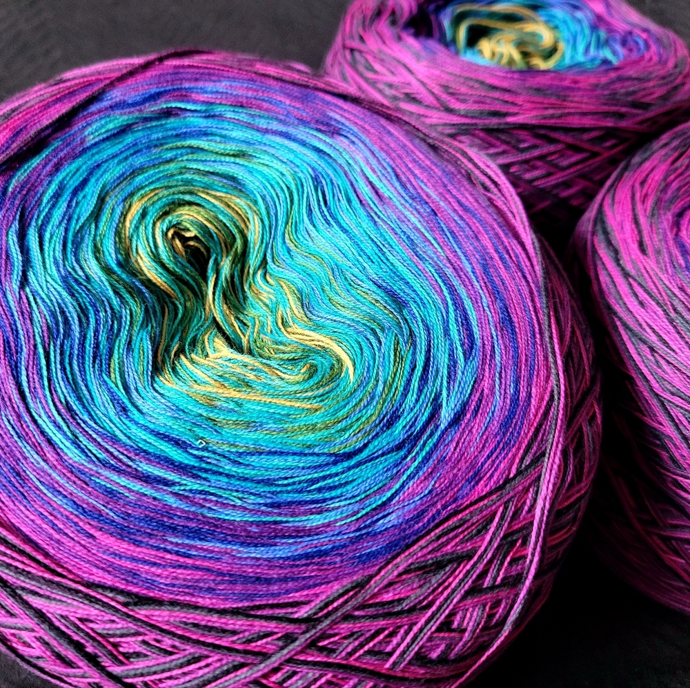 Ombre Cotton Yarn Cakes